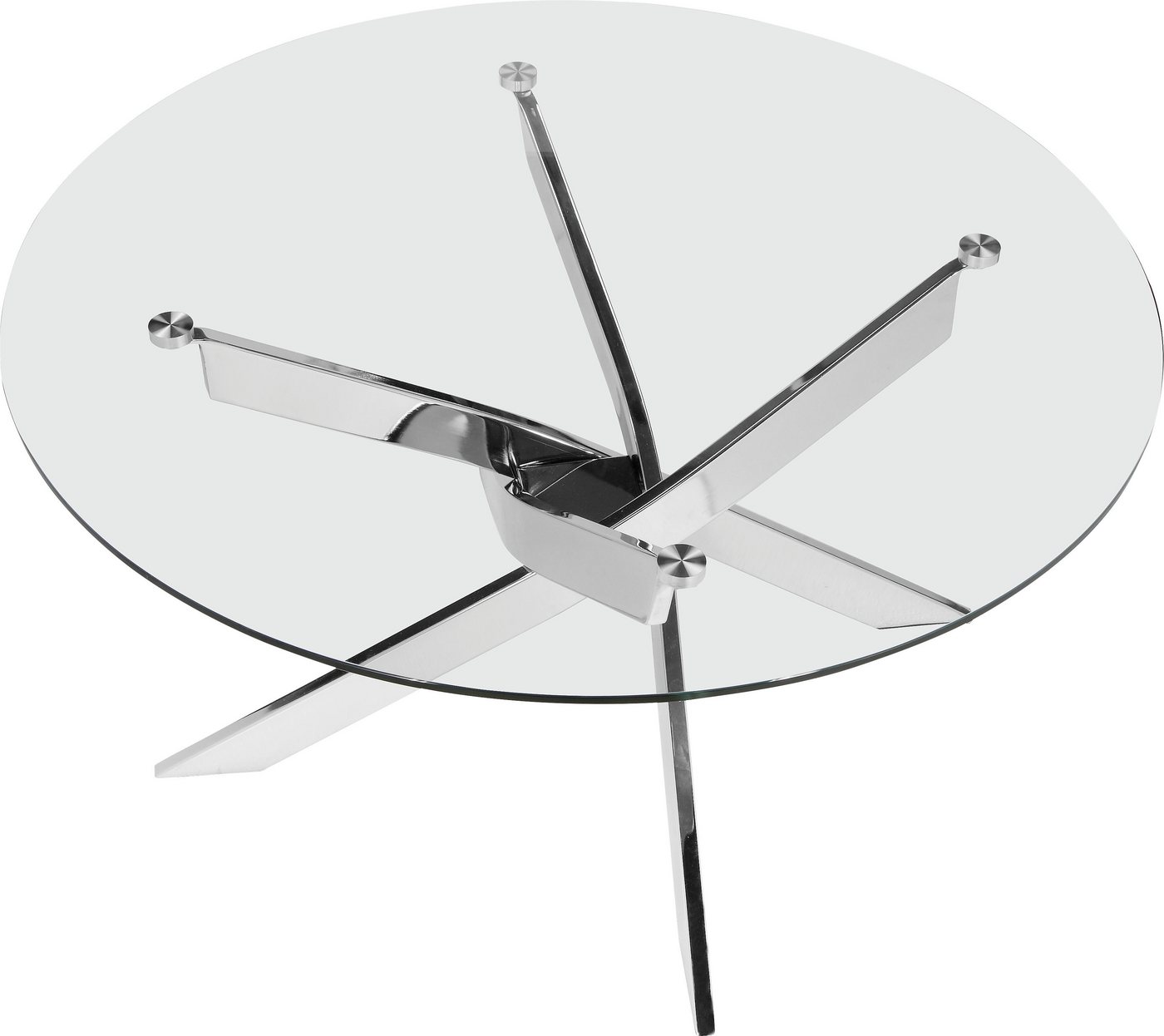 OTTO home Couchtisch Luzie, unterschiedliches Beingestell (in chrome und schwarz), Breite 80 cm – Bild 3 von 5