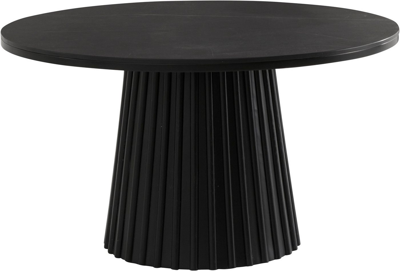 OTTO home Couchtisch Roos, Keramikplatte in Marmor-Optik, geriffelter Fuß, Breite 80 cm – Bild 3 von 5