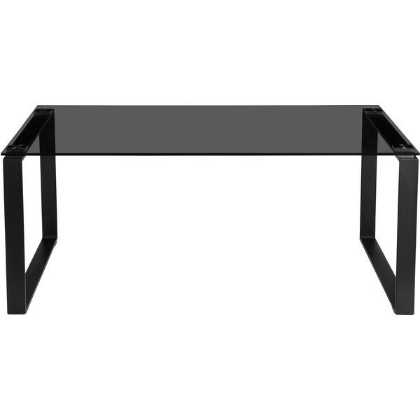 OTTO home Couchtisch Simsbury, Tischplatte aus gehärtetem Glas 0,8 cm, Gestell aus Metall, Höhe 45 cm