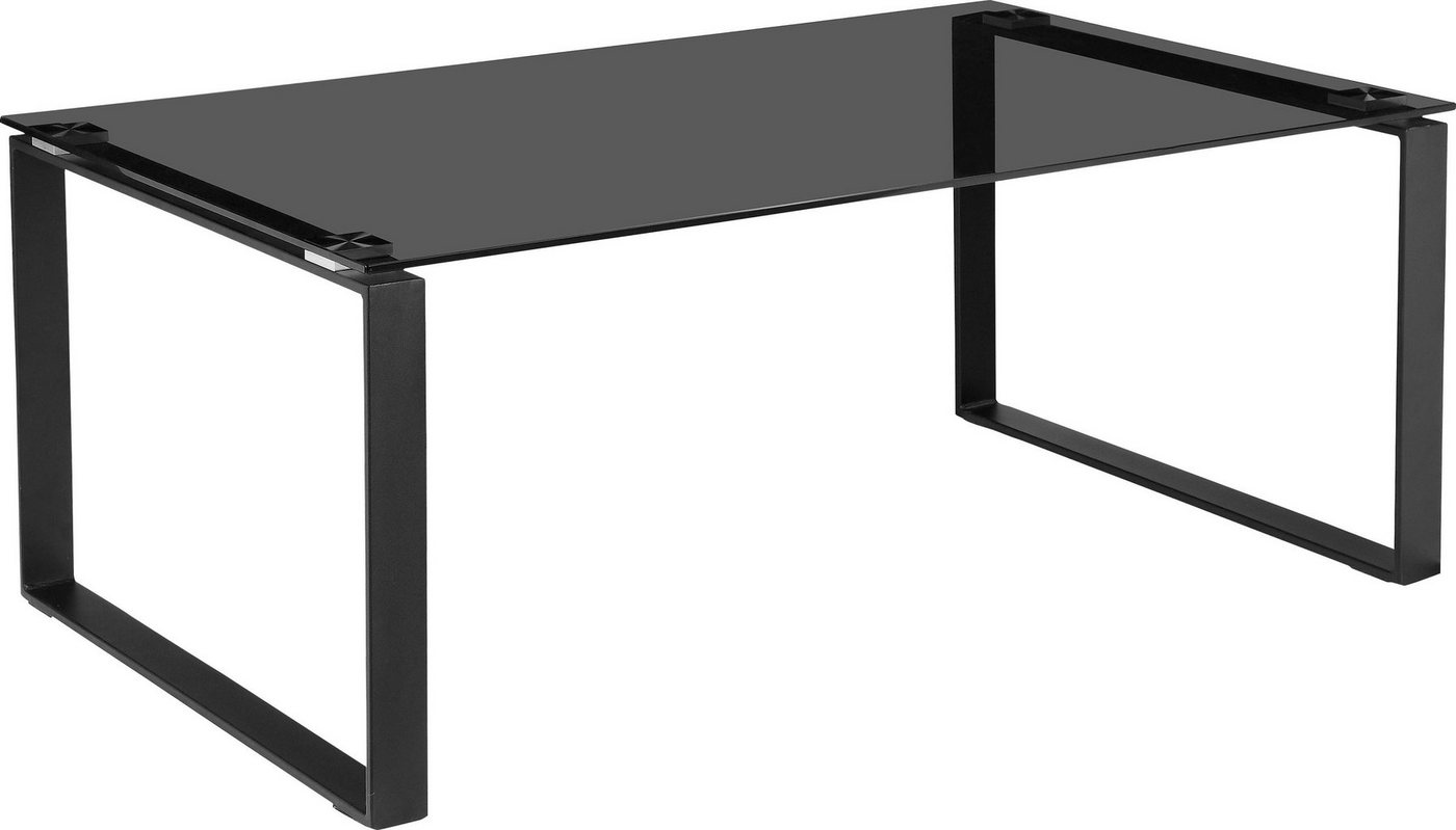 OTTO home Couchtisch Simsbury, Tischplatte aus gehärtetem Glas 0,8 cm, Gestell aus Metall, Höhe 45 cm – Bild 3 von 5