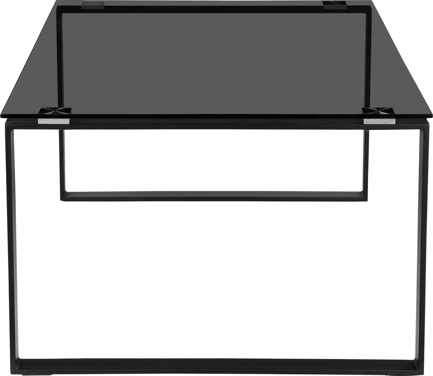 OTTO home Couchtisch Simsbury, Tischplatte aus gehärtetem Glas 0,8 cm, Gestell aus Metall, Höhe 45 cm – Bild 4 von 5