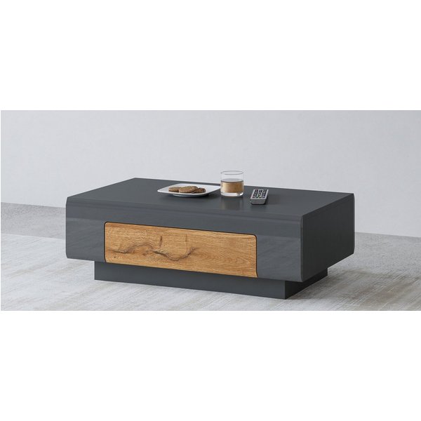 OTTO home Couchtisch Toledo,Breite 110cm eleganter Sofatisch mit Hochglanzelemente, Kaffeetisch mit 1 Schublade, Wohnzimmertisch