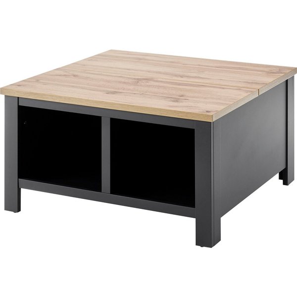 OTTO home Couchtisch Westminster, Beistelltisch, Wohnzimmertisch, Sofatisch, Tisch, Metallgriffe, ausreichend Stauraum, in 2 Farben erhältlich