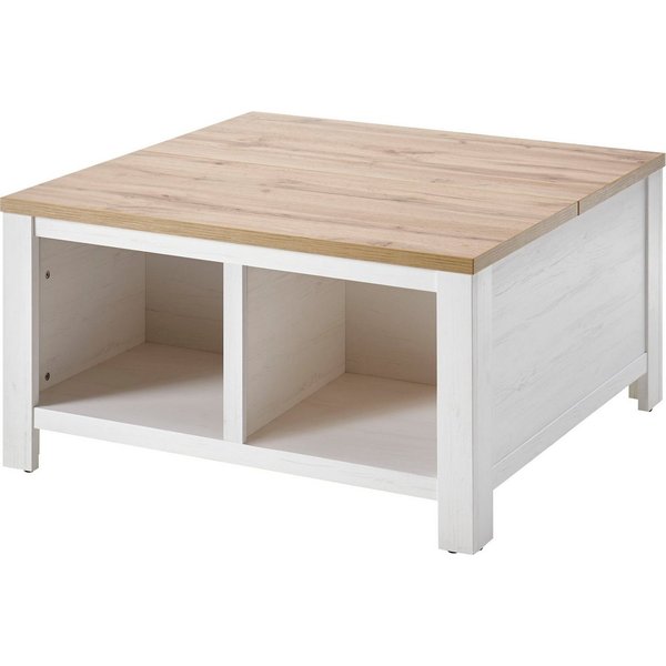 OTTO home Couchtisch Westminster, Beistelltisch, Wohnzimmertisch, Sofatisch, Tisch, Metallgriffe, ausreichend Stauraum, in 2 Farben erhältlich