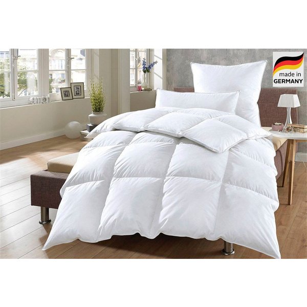 OTTO home Daunenbettdecke Köniz, Bettdecke 135x200 cm, 155x220 cm und weitere Größen, Füllung: 60% Daunen, 40% Federn, Bezug: 100% Baumwolle, Bettdecken, Sommer