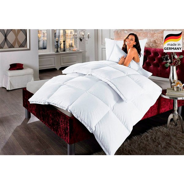 OTTO home Daunenbettdecke Köniz, Bettdecke 135x200 cm, 155x220 cm und weitere Größen, Füllung: 60% Daunen, 40% Federn, Bezug: 100% Baumwolle, Bettdecken, Sommer