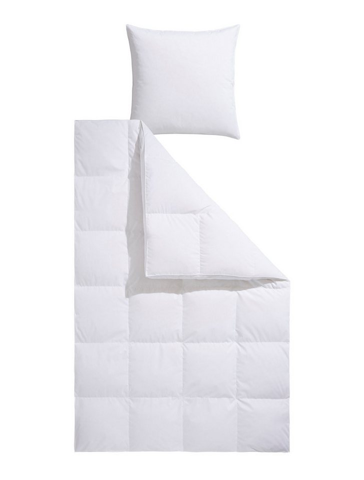 OTTO home Daunenbettdecke Köniz, Bettdecke 135x200 cm, 155x220 cm und weitere Größen, Füllung: 60% Daunen, 40% Federn, Bezug: 100% Baumwolle, Bettdecken, Sommer – Bild 2 von 5