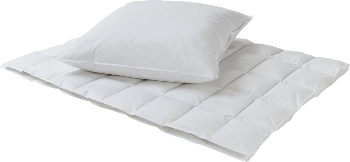 OTTO home Daunenbettdecke Kyam, NEUHEIT! Bettdecke für Sommer oder Winter, Füllung: 90% Daunen, 10% Federn, Bezug: 100% Baumwolle, Bettdecke 135x200, 155x220 cm – Bild 2 von 5