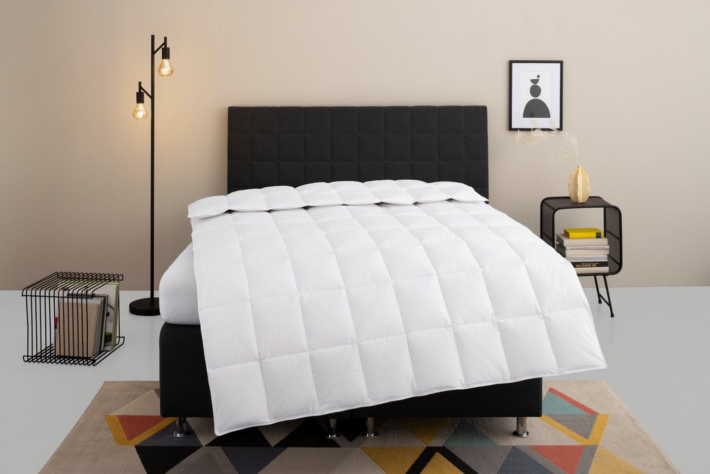 OTTO home Daunenbettdecke Nobyn, Bettdecke 135x200 cm und 155x220 cm, Füllung: 60% Daunen und 40% Federn, Bezug: 100% Baumwolle, Bettdecken, Sommer, Winter, All – Bild 2 von 5