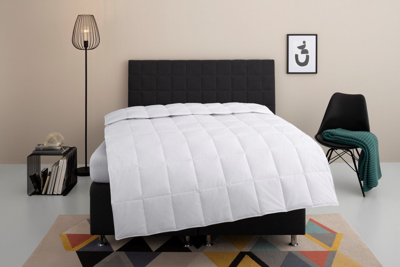 OTTO home Daunenbettdecke Nobyn, Bettdecke 135x200 cm und 155x220 cm, Füllung: 60% Daunen und 40% Federn, Bezug: 100% Baumwolle, Bettdecken, Sommer, Winter, All – Bild 2 von 5