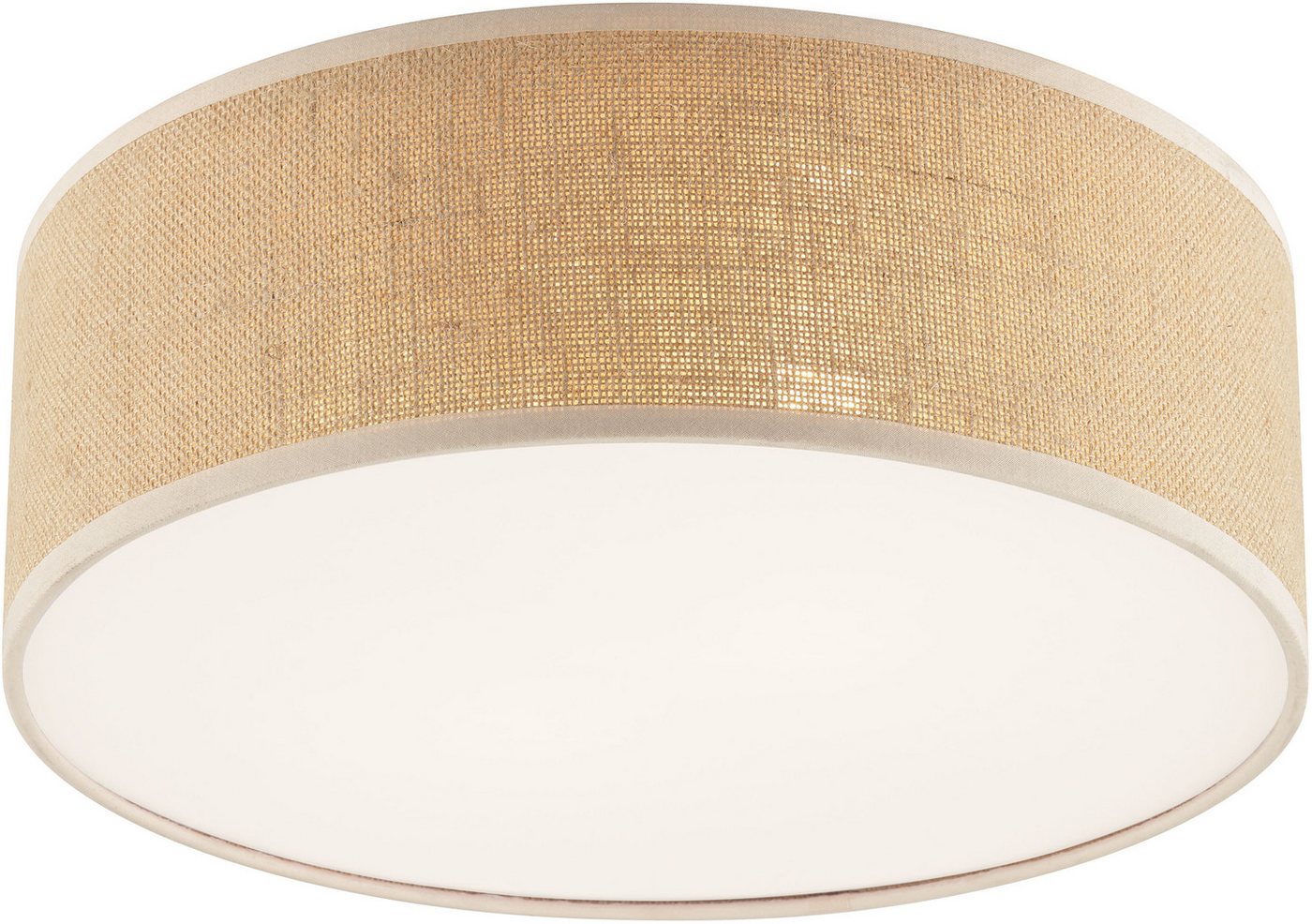 OTTO home Deckenleuchte Mikka, ohne Leuchtmittel, mit Leinenstoffschirm, Höhe 14 cm, E27, Leinen, Deckenlampe – Bild 2 von 5