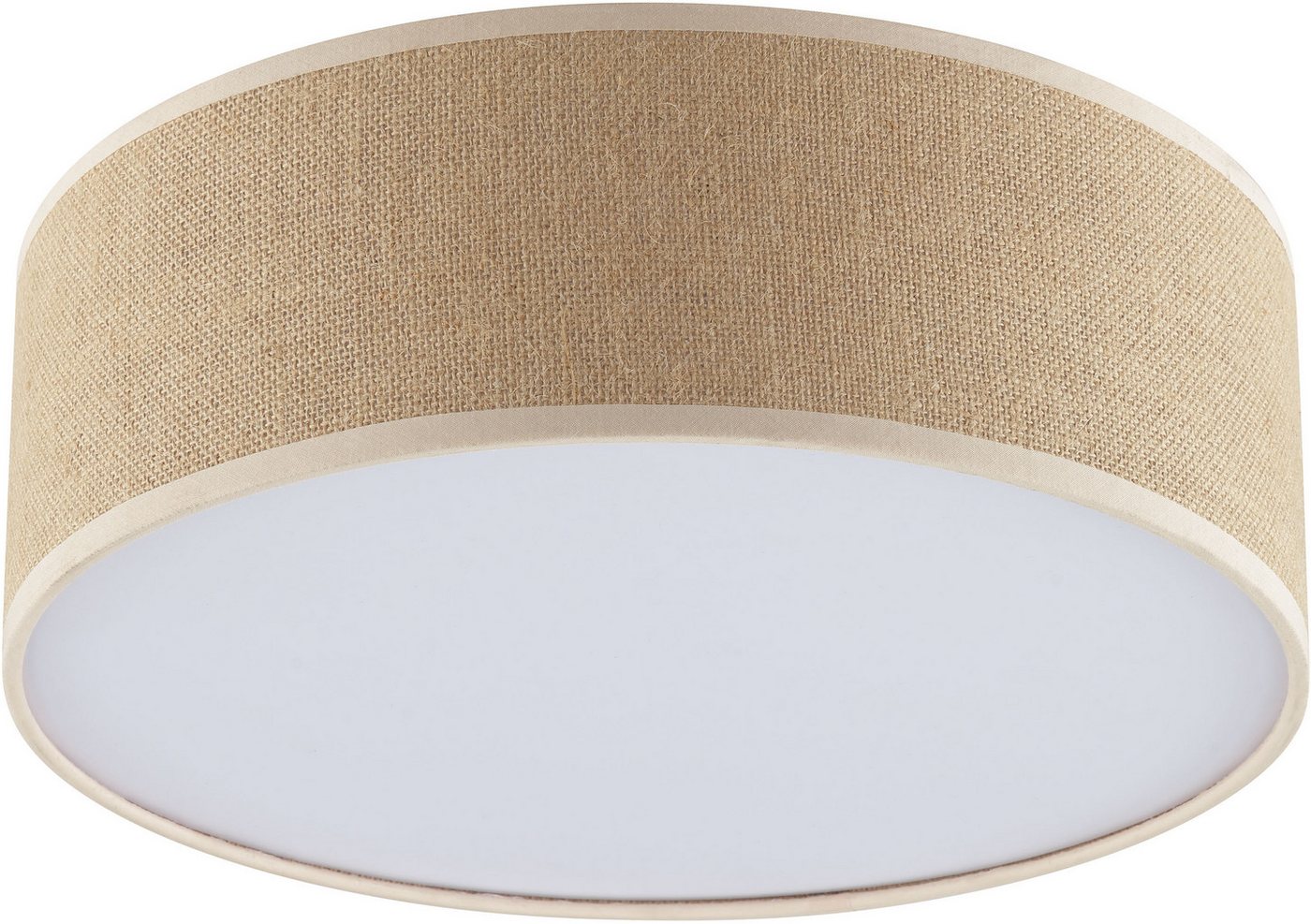 OTTO home Deckenleuchte Mikka, ohne Leuchtmittel, mit Leinenstoffschirm, Höhe 14 cm, E27, Leinen, Deckenlampe – Bild 4 von 5