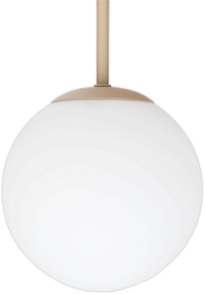 OTTO home Deckenleuchte Nellin, ohne Leuchtmittel, 5 Glaskugeln mit je 1x E14 exkl., quadratisch, beige matt – Bild 4 von 5