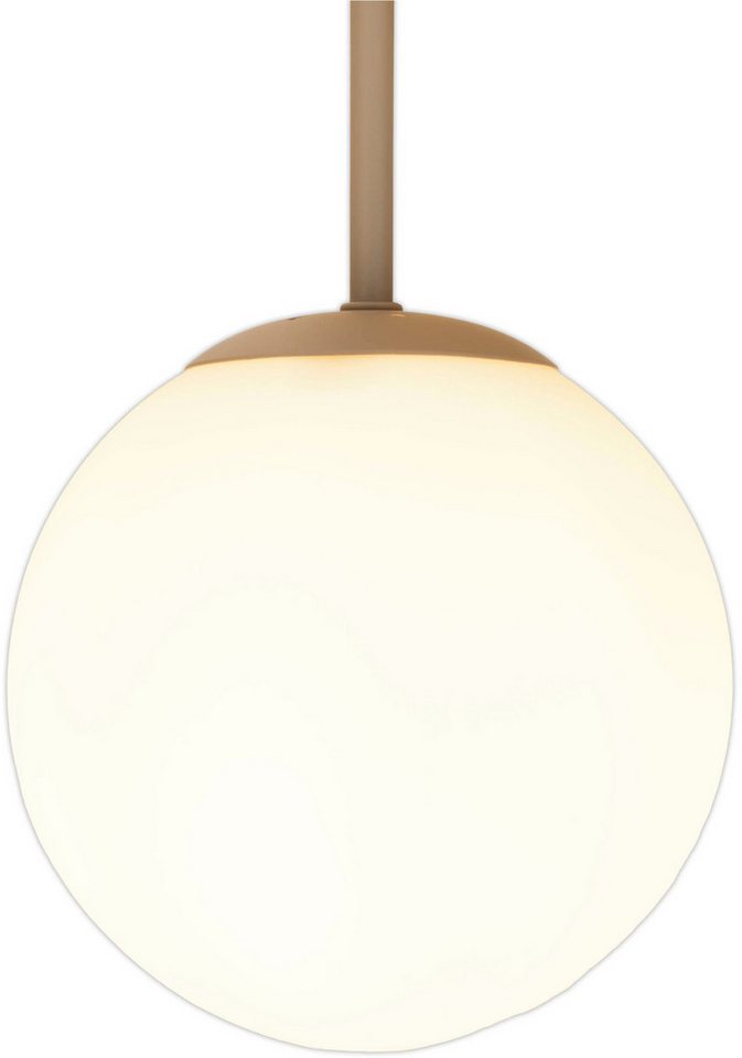 OTTO home Deckenleuchte Nellin, ohne Leuchtmittel, 5 Glaskugeln mit je 1x E14 exkl., quadratisch, beige matt – Bild 5 von 5