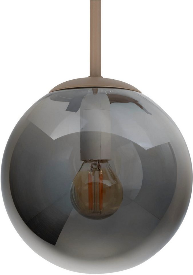OTTO home Deckenleuchte Nellin, ohne Leuchtmittel, 5 Glaskugeln mit je 1x E14 exkl., quadratisch, beige matt – Bild 4 von 5