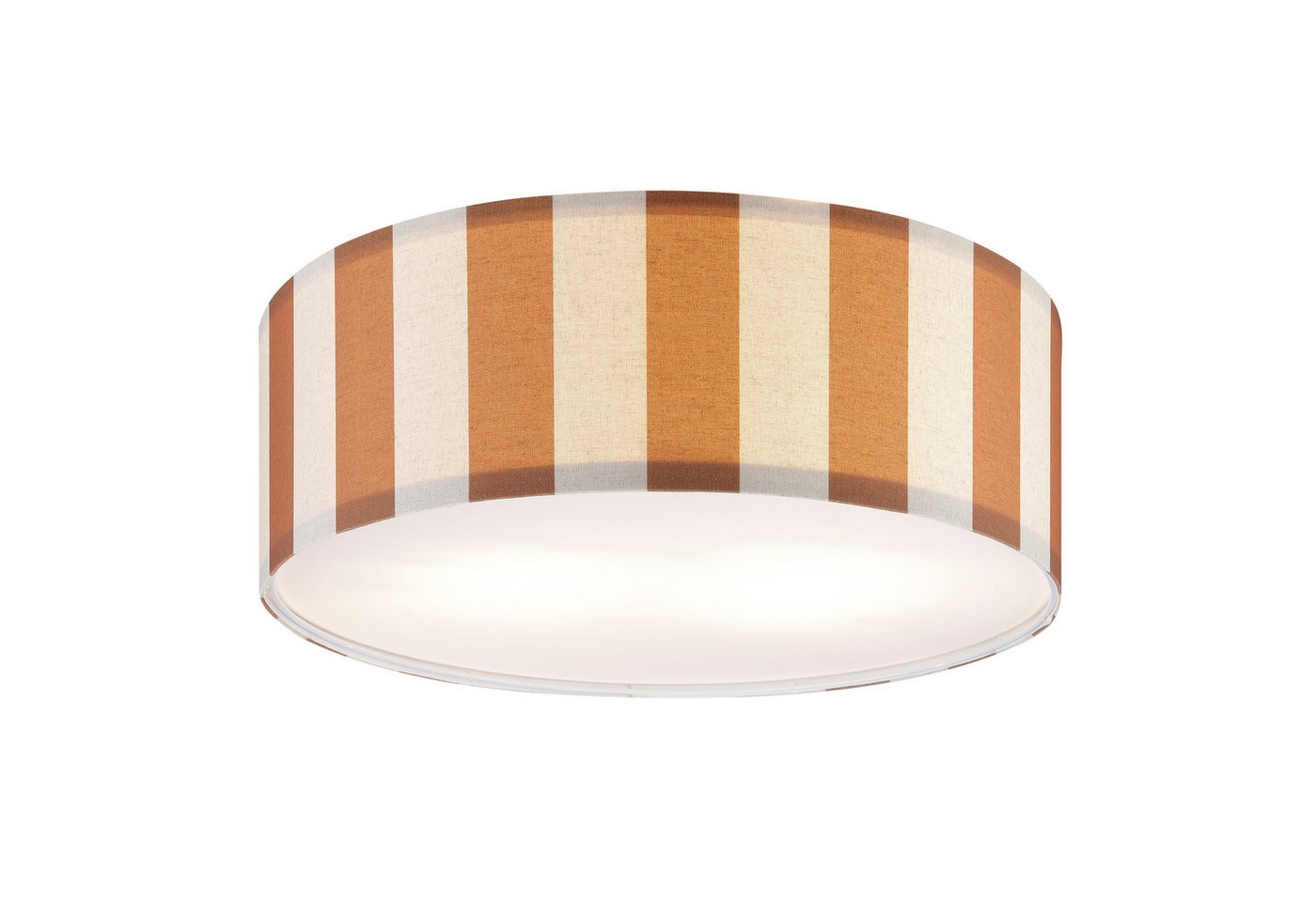 OTTO home Deckenleuchte Stellan, ohne Leuchtmittel, Deckenlampe Stoff Textilschirm Ø 45cm – Bild 3 von 4