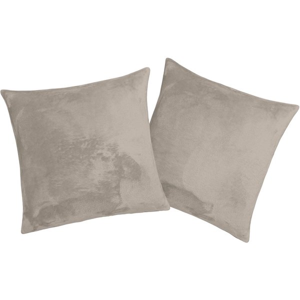 OTTO home Dekokissen Jil, aus super weichem Kuschelfleece, Kissenhüllen ohne Füllung, 2 Stück