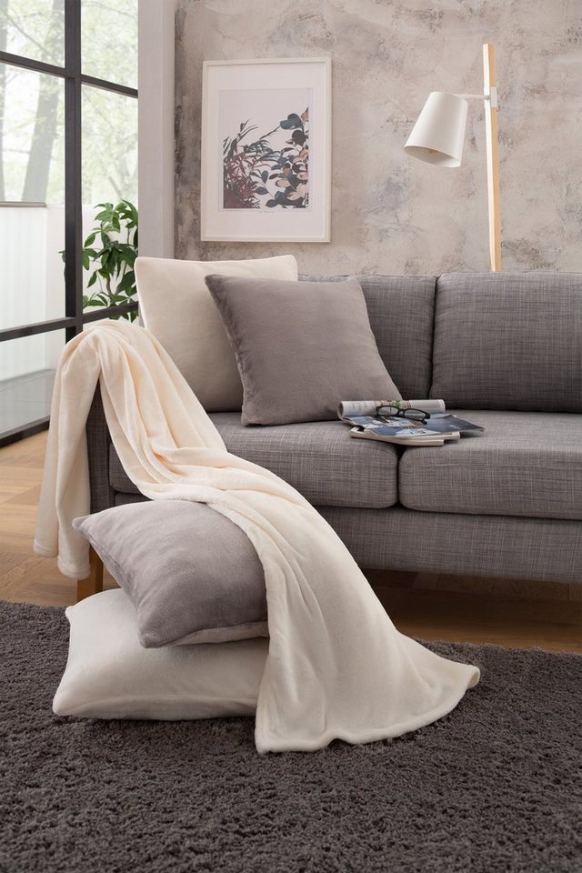 OTTO home Dekokissen Jil, aus super weichem Kuschelfleece, Kissenhüllen ohne Füllung, 2 Stück – Bild 4 von 5