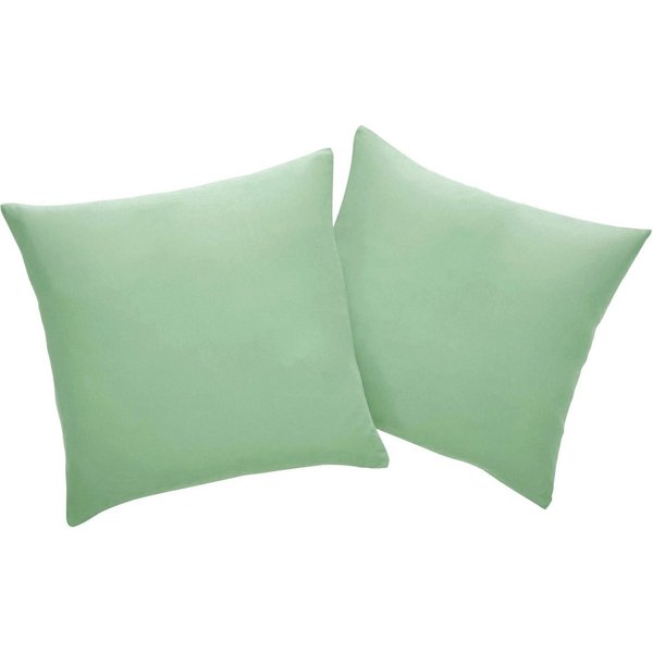 OTTO home Dekokissen Parry Microfaser, 2-er Set, unifarben, Kissenhüllen ohne Füllung, mit Reißverschluss
