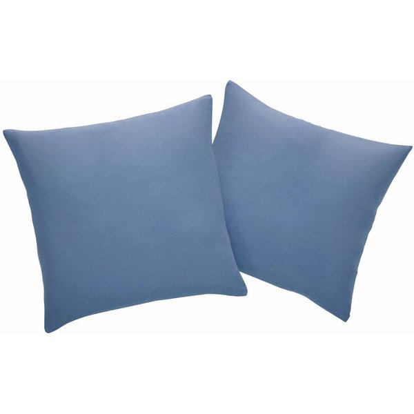 OTTO home Dekokissen Parry Microfaser, 2-er Set, unifarben, Kissenhüllen ohne Füllung, mit Reißverschluss
