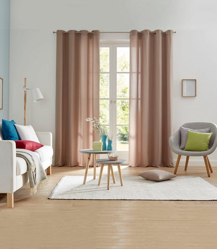OTTO home Dekokissen Parry Microfaser, 2-er Set, unifarben, Kissenhüllen ohne Füllung, mit Reißverschluss – Bild 2 von 3