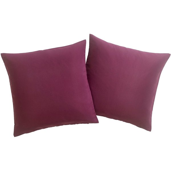 OTTO home Dekokissen Raja, einfarbig, Kissenhüllen ohne Füllung, 40 x 40 cm, 2er-Set, Mikrofaser