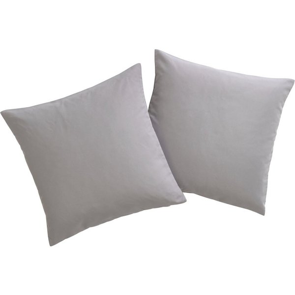 OTTO home Dekokissen Raja, einfarbig, Kissenhüllen ohne Füllung, 40 x 40 cm, 2er-Set, Mikrofaser