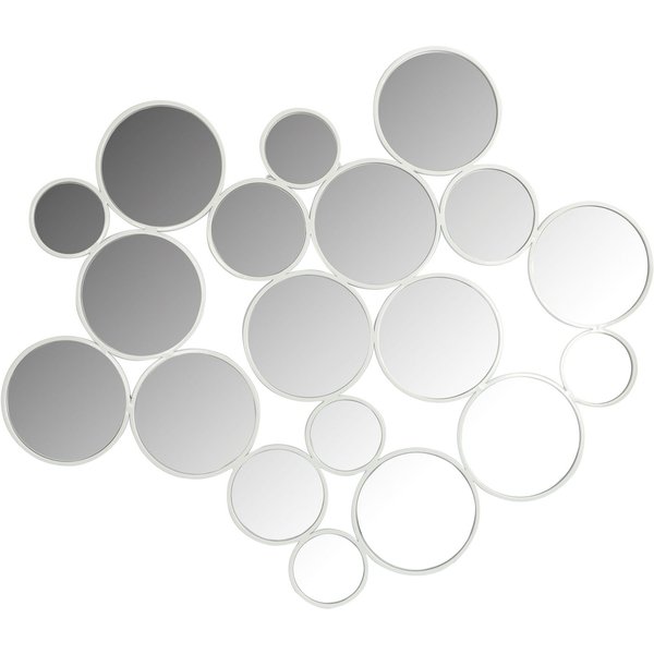 OTTO home Dekospiegel Malisa, Wand Dekoration horizontal und vertikal hängbar, 3 Farben, großer Wandspiegel mit 19 Elementen, 121x110cm, aus Metall