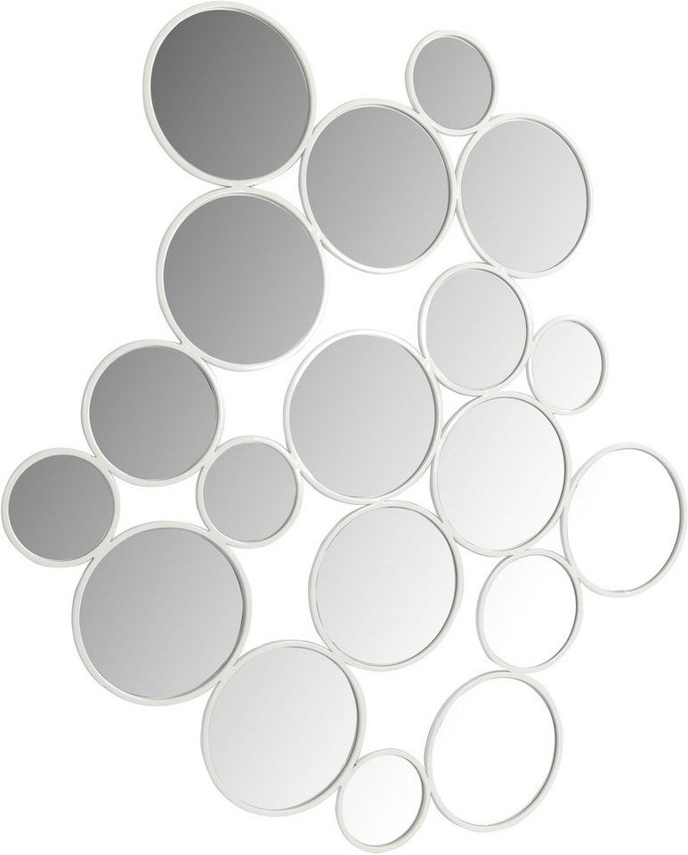 OTTO home Dekospiegel Malisa, Wand Dekoration horizontal und vertikal hängbar, 3 Farben, großer Wandspiegel mit 19 Elementen, 121x110cm, aus Metall – Bild 3 von 3