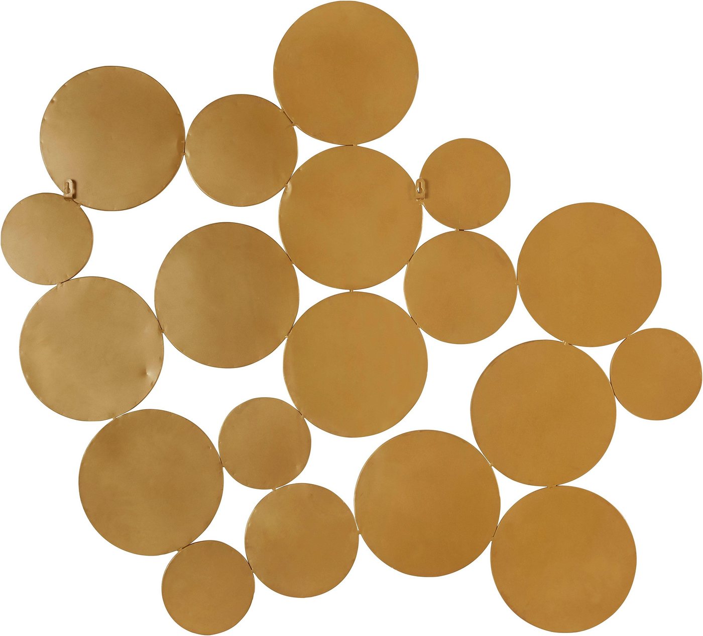 OTTO home Dekospiegel Malisa, Wand Dekoration horizontal und vertikal hängbar, 3 Farben, großer Wandspiegel mit 19 Elementen, 121x110cm, aus Metall – Bild 3 von 5