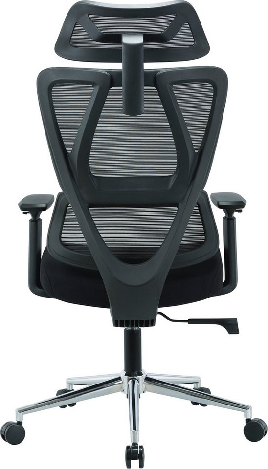 OTTO home Drehstuhl Andora, moderner ergonomischer Schreibtischstuhl, verstellbare Armlehne & Kopfstütze, Lendenwirbelstütze – Bild 5 von 5