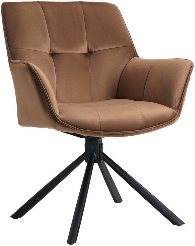 OTTO home Drehstuhl Lika, 2er Set, 360 Grad Drehfunktion, Samtpolsterung – Bild 2 von 5