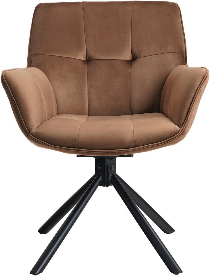 OTTO home Drehstuhl Lika, 2er Set, 360 Grad Drehfunktion, Samtpolsterung – Bild 3 von 5