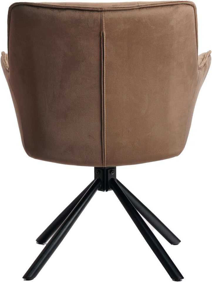 OTTO home Drehstuhl Lika, 2er Set, 360 Grad Drehfunktion, Samtpolsterung – Bild 4 von 5
