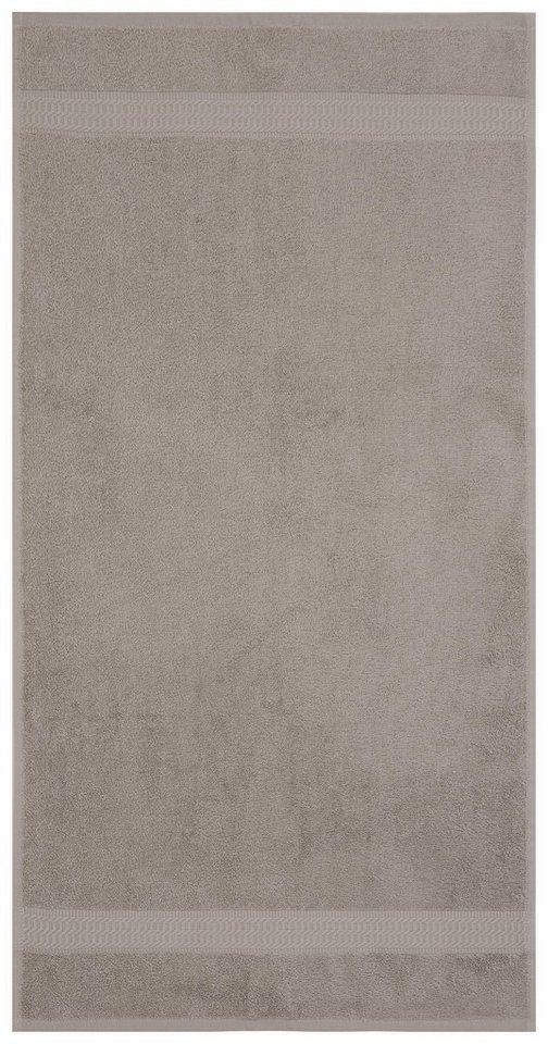 OTTO home Duschtücher Juna, als Set und Serie erhältlich, 4 Duschtücher, 70x140cm, Walkfrottee (4-St), Handtuch Set, 100% Baumwolle, mit Bordüre, Uni-Farben, we – Bild 3 von 5