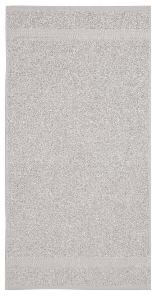 OTTO home Duschtücher Juna, als Set und Serie erhältlich, 4 Duschtücher, 70x140cm, Walkfrottee (4-St), Handtuch Set, 100% Baumwolle, mit Bordüre, Uni-Farben, we – Bild 3 von 5