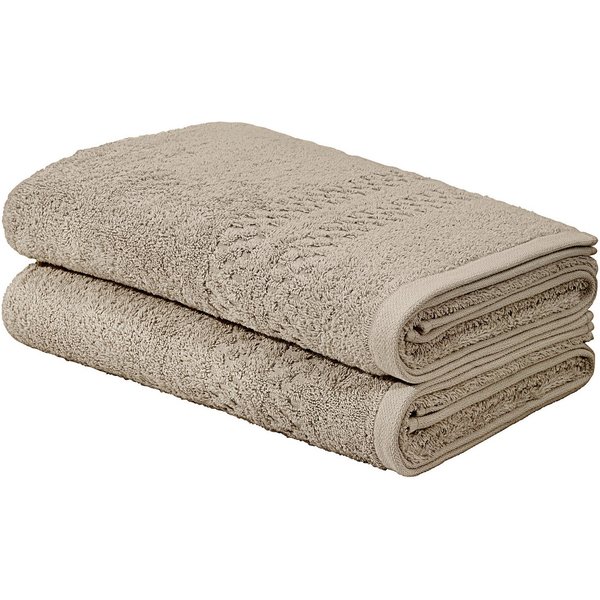 OTTO home Duschtücher Regona, Duschtücher 70x140cm, flauschig und weich, 500 gr/m², Frottier (Set, 2-St), Premium Handtücher mit Bordüre, Set, 100% Baumwolle, 5
