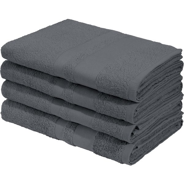 OTTO home Duschtücher Vanessa, 4 Duschtücher, 70x140cm, in Standard- und Premium-Qualität, Walkfrottee (Set, 4-St), Handtücher mit Bordüre, 100% Baumwolle, einf