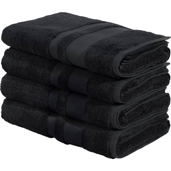OTTO home Duschtücher Vanessa, 4 Duschtücher, 70x140cm, in Standard- und Premium-Qualität, Walkfrottee (Set, 4-St), Handtücher mit Bordüre, 100% Baumwolle, einf