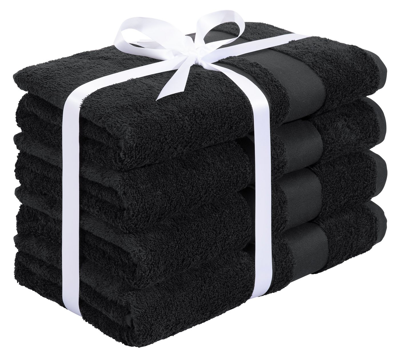 OTTO home Duschtücher Vanessa, 4 Duschtücher, 70x140cm, in Standard- und Premium-Qualität, Walkfrottee (Set, 4-St), Handtücher mit Bordüre, 100% Baumwolle, einf – Bild 4 von 5