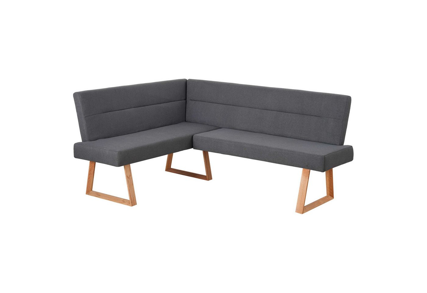 OTTO home Eckbank Mellio, Beine aus massiver Eiche, pflegeleichtem Webstoff Bezug, Breite 190 cm – Bild 4 von 5