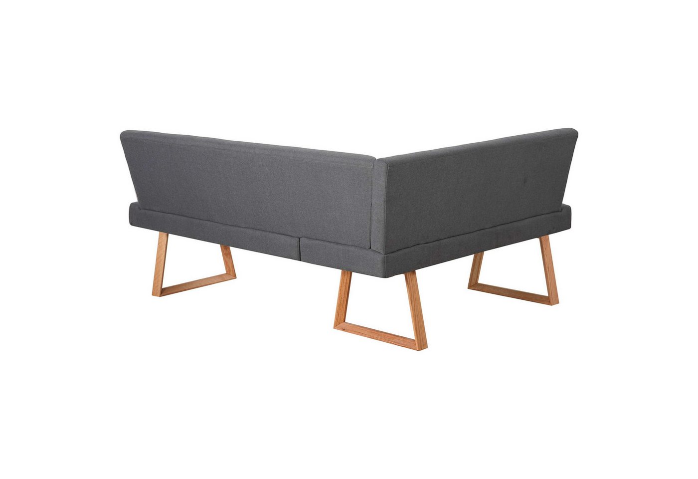 OTTO home Eckbank Mellio, Beine aus massiver Eiche, pflegeleichtem Webstoff Bezug, Breite 190 cm – Bild 5 von 5