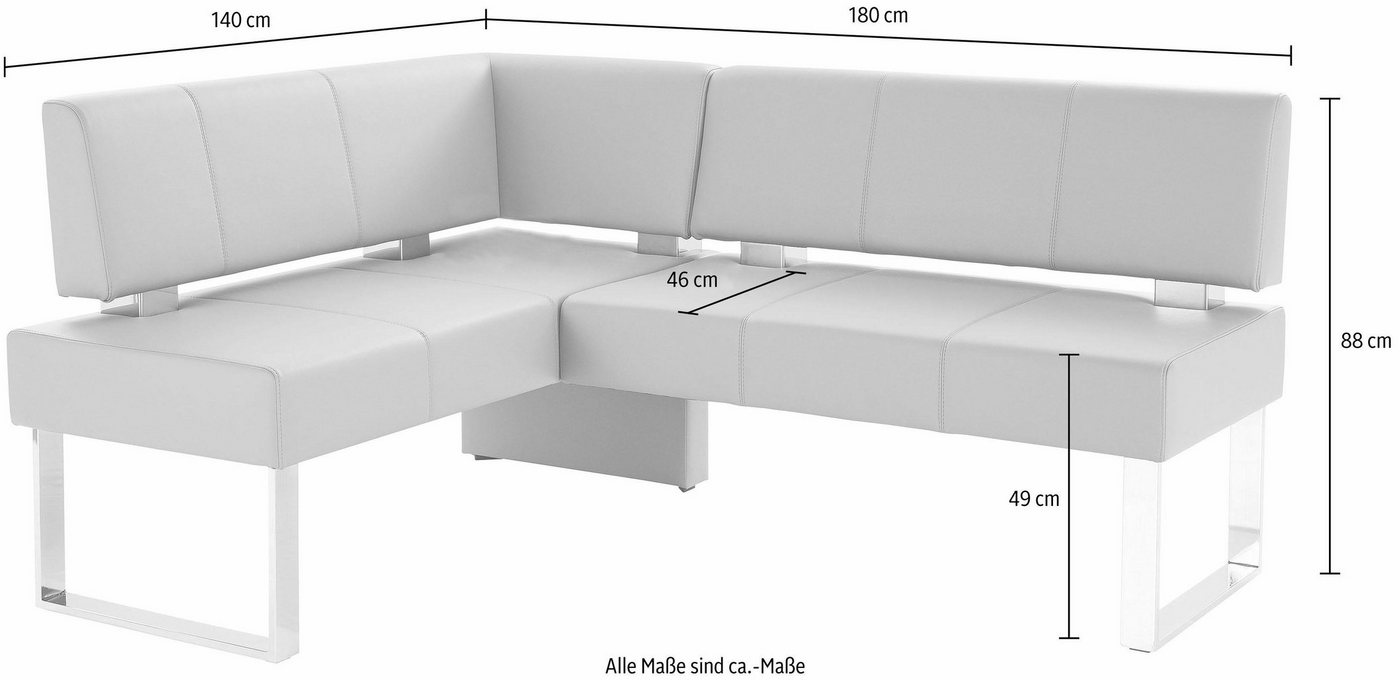 OTTO home Eckbank Rab, in 2 Breiten (180 oder 200 cm), Bezug in verschiedenen Qualitäten – Bild 5 von 5