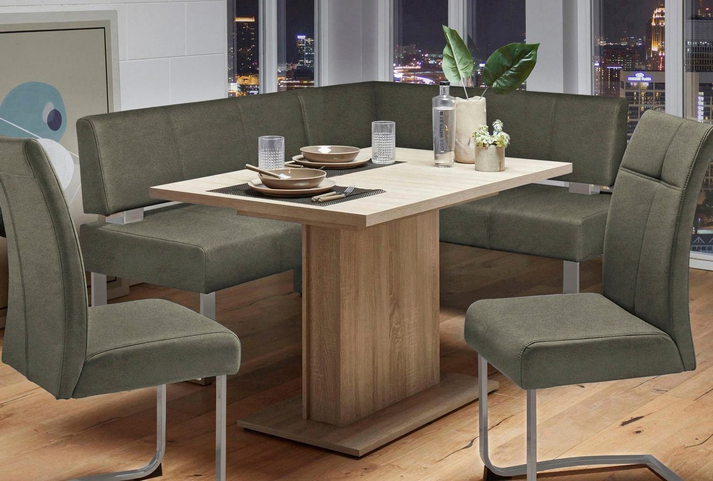OTTO home Eckbank Rab, in 2 Breiten (180 oder 200 cm), Bezug in verschiedenen Qualitäten – Bild 4 von 5