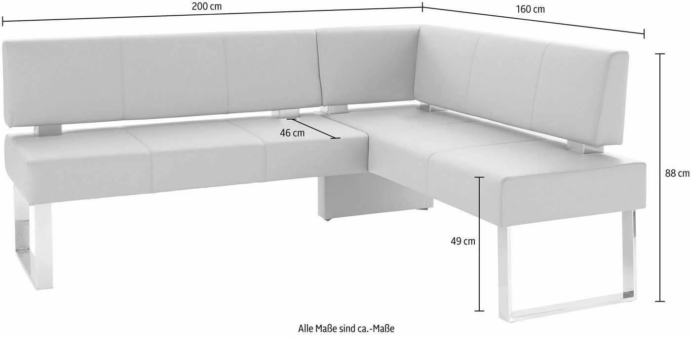 OTTO home Eckbank Rab, in 2 Breiten (180 oder 200 cm), Bezug in verschiedenen Qualitäten – Bild 5 von 5