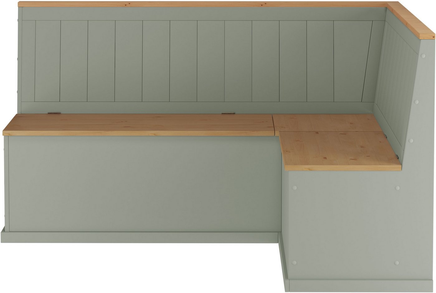 OTTO home Eckbank Sara, aus massivem Kiefernholz, Paneel Rückenlehne, zwei Breiten – Bild 4 von 5