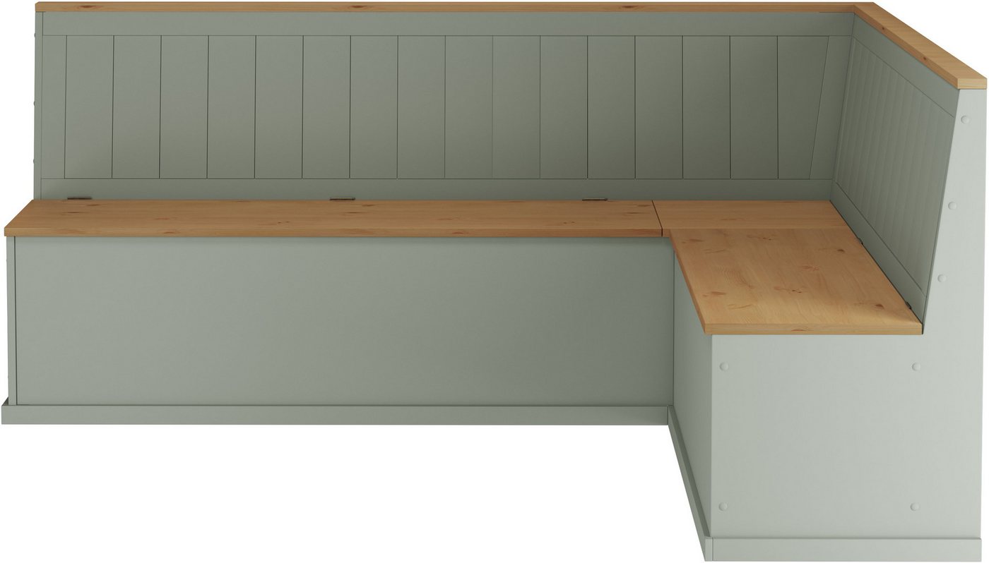 OTTO home Eckbank Sara, aus massivem Kiefernholz, Paneel Rückenlehne, zwei Breiten – Bild 4 von 5