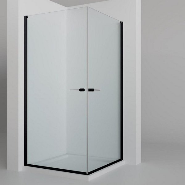OTTO home Eckdusche Firenze, BxT: 90x90 cm, Einscheibensicherheitsglas, Rahmenloses Design mit extravaganten Griffen, 6mm ESG
