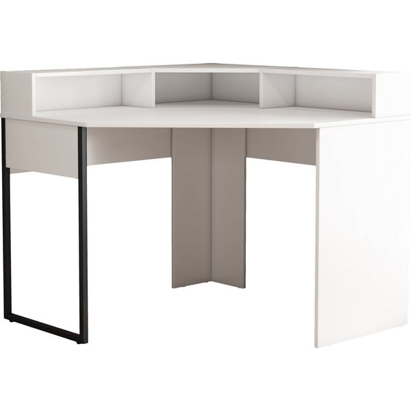 OTTO home Eckschreibtisch Moid, mit Schreibtischaufsatz, modernes Design, B. 100 cm