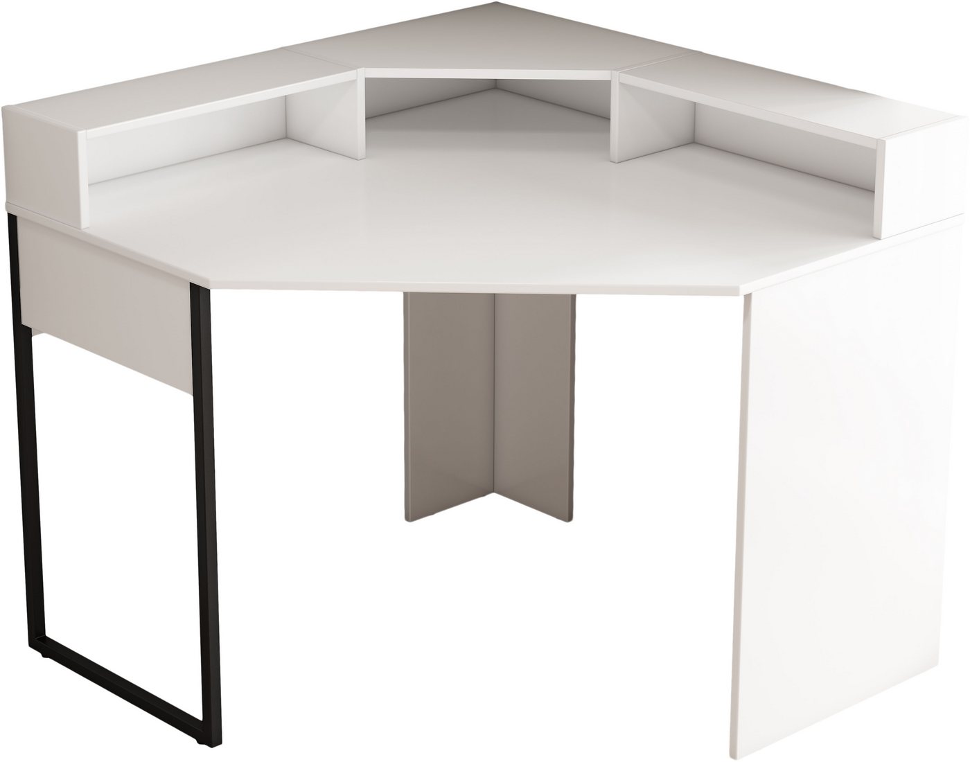 OTTO home Eckschreibtisch Moid, mit Schreibtischaufsatz, modernes Design, B. 100 cm – Bild 4 von 5
